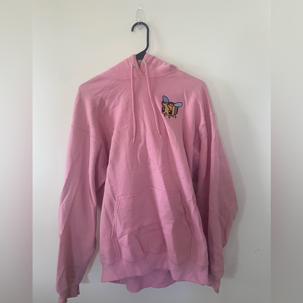 Baby pink Punzo bee hoodie